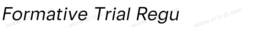 Formative Trial Regu字体转换